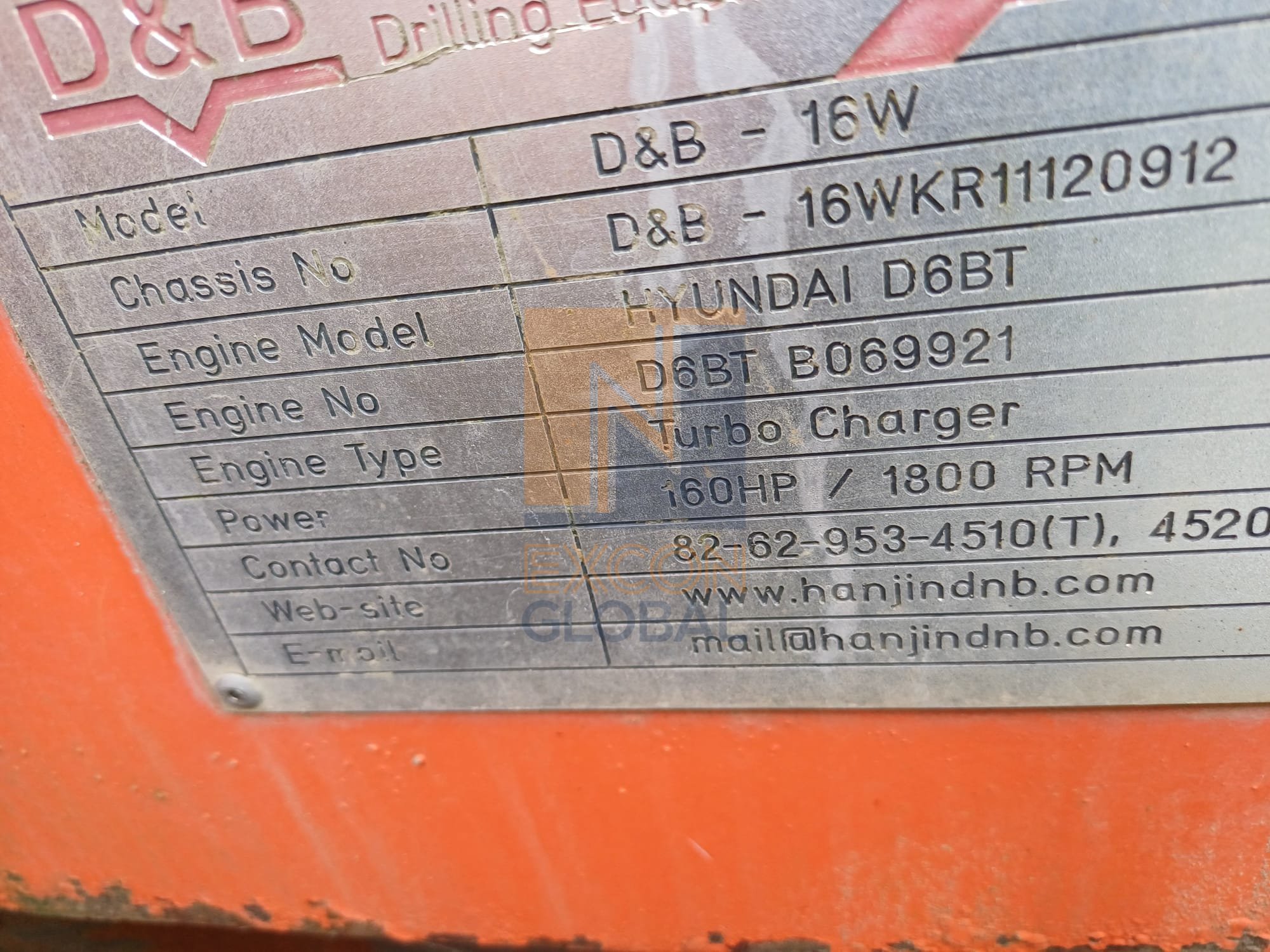 2012 HANJIN DNB P6000(16W)