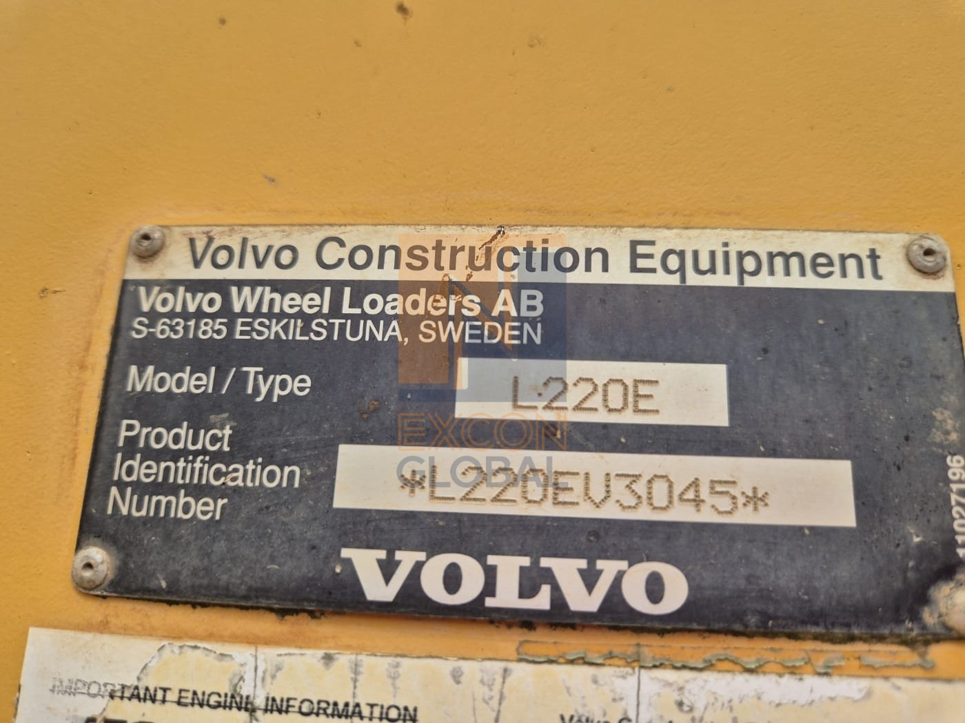 2005 VOLVO L220E